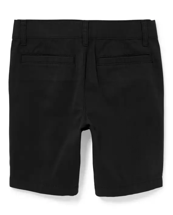 Boys Uniform Stretch Chino Shorts - Celana Pendek Anak Laki (Hitam)