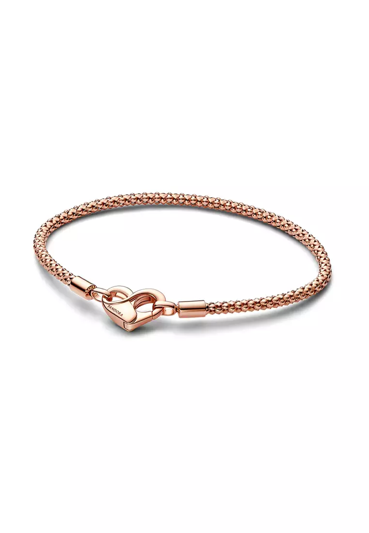 Buy PANDORA Pandora Moments 14k Rose Gold Plated Studded Chain