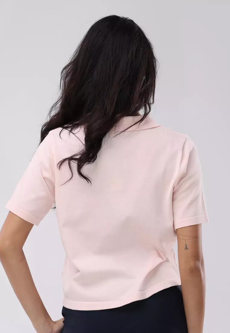 Knitted Short Sleeves Top