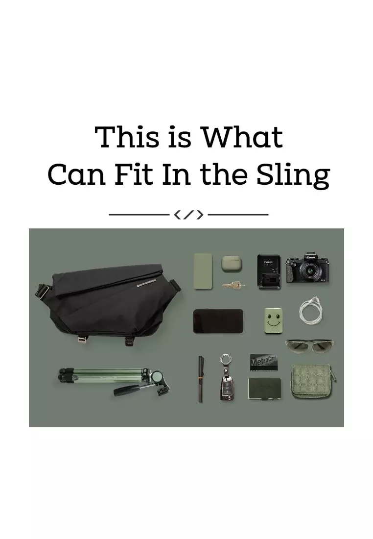 用途多變‧潮流隨身‧R1 時尚斜孭袋-迷霧藍