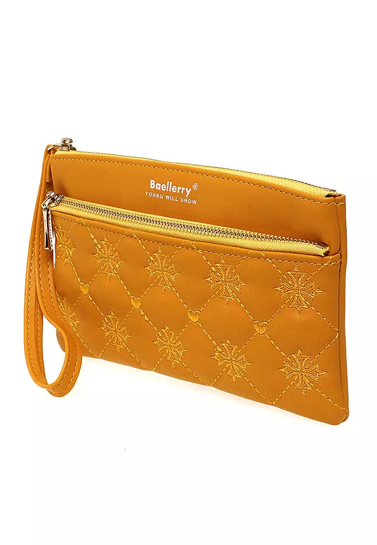 Dompet Clutch Wanita Model Panjang Large Compartment Material Leather Kulit ORIGINAL