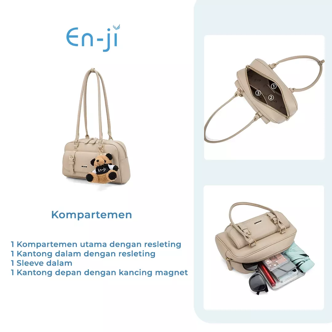 En-Ji Wujin Shoulderbag Wanita Warna Black