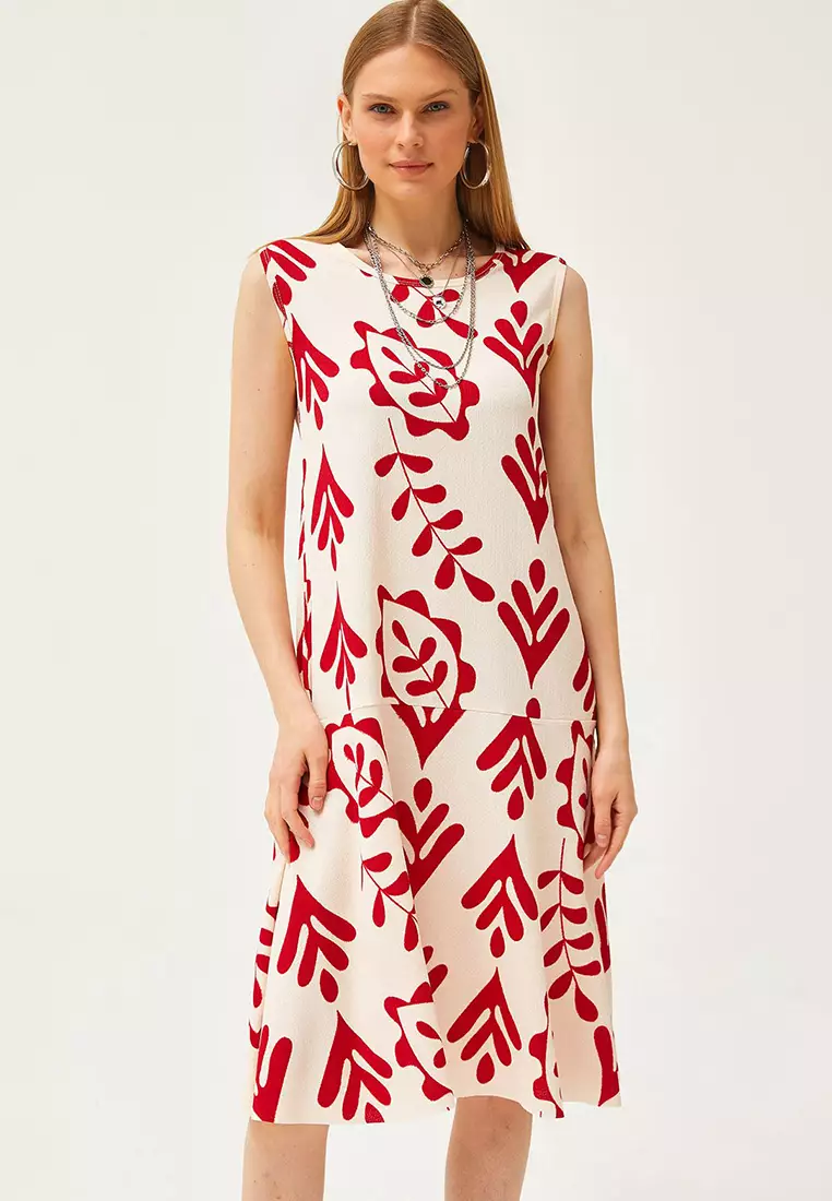 Printed Midi Dress