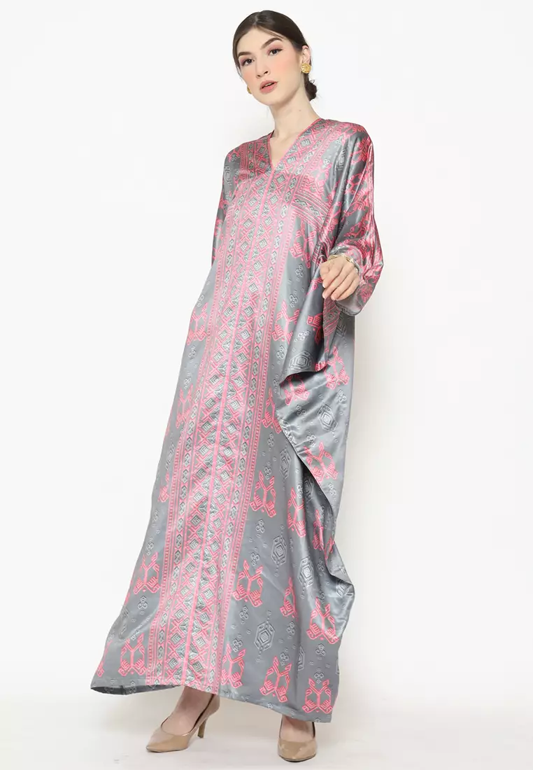 Kanzi Exclusive Long Sleeve Songket Kaftan