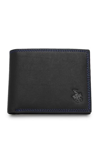 Swiss Polo black Genuine Leather RFID Short Wallet 1D1E9ACBBEDEBEGS_1