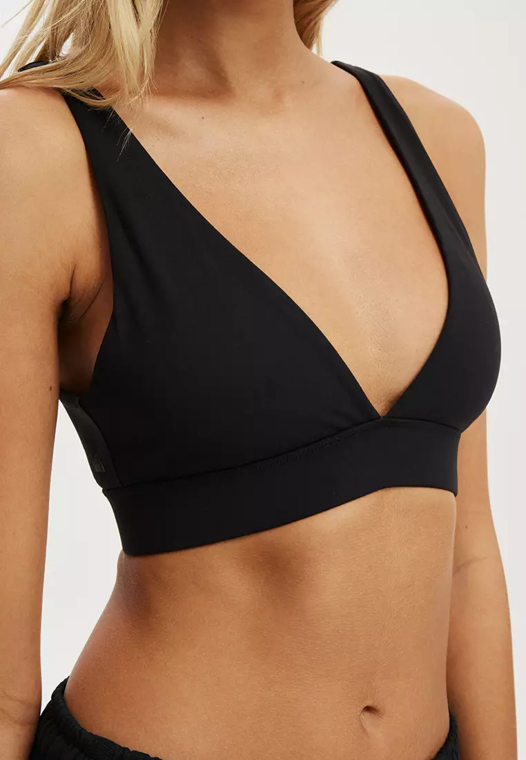 Ultra Soft Deep Plunge Crop Bra
