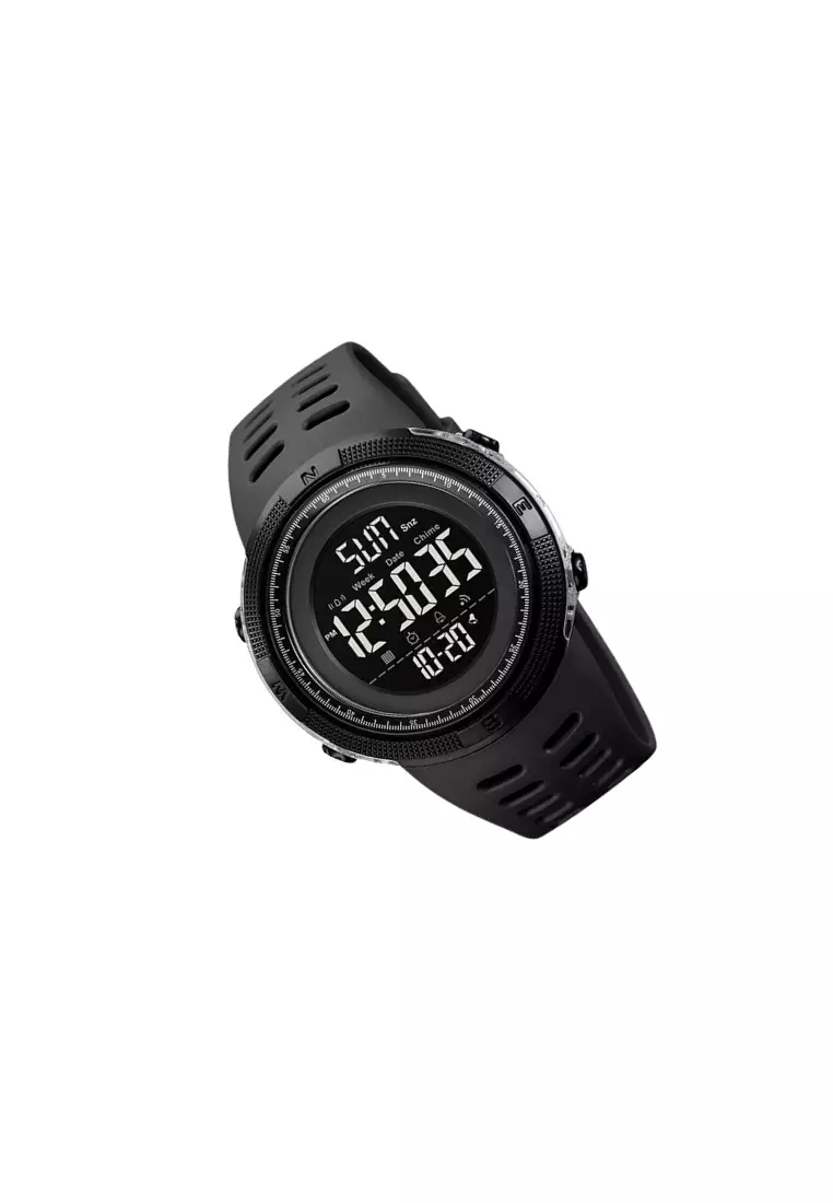 SKMEI Jam Tangan Pria Digital Sport Watch Chrono Dual Time Waterproof - 2070 - Black