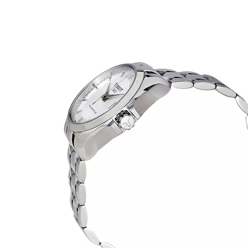 Jam Tangan Wanita Tissot T-Classic T035.207.11.031.00 Couturier Powermatic 80 Silver Dial Stainless Steel Strap