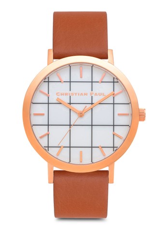 Avalon 格紋手錶, 錶類zalora taiwan 時尚購物網鞋子, 皮革錶帶