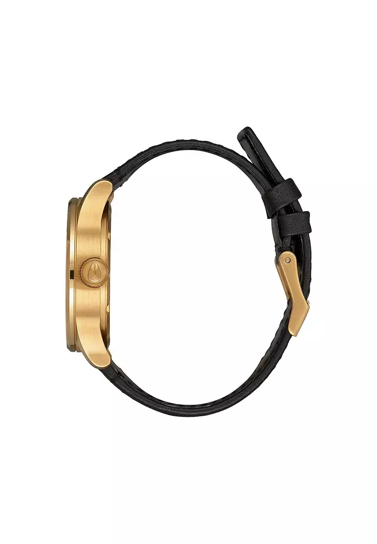 Nixon Mens Sentry Pack Japanese Quartz Leather Watches All Gold/Black/Brown