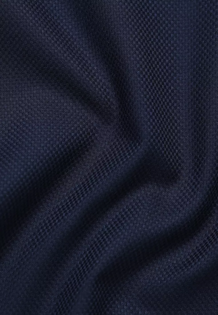 Jobb Brioni Kemeja Pria Lengan Panjang Regular Fit Navy 3