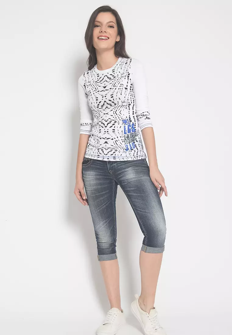 LGS - Celana Pendek Capri Wanita - Celana Jeans LPC.400.009.A151.C