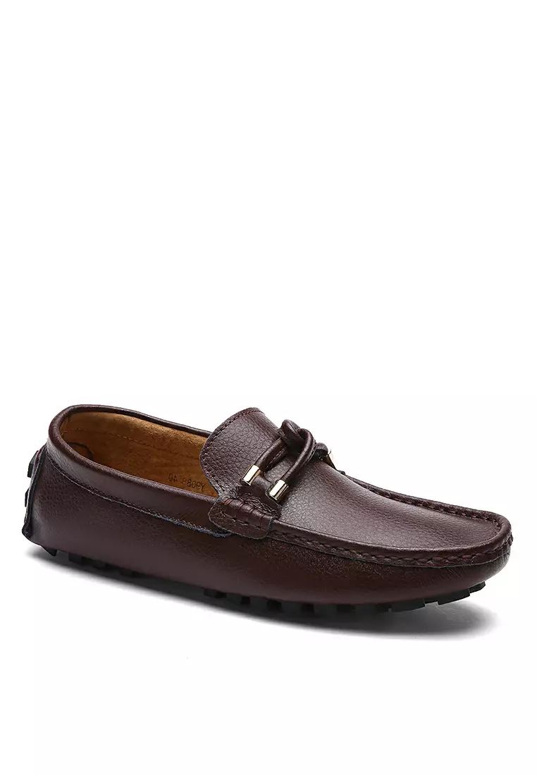 Leather Knot Loafers & Boat Shoes YY9088