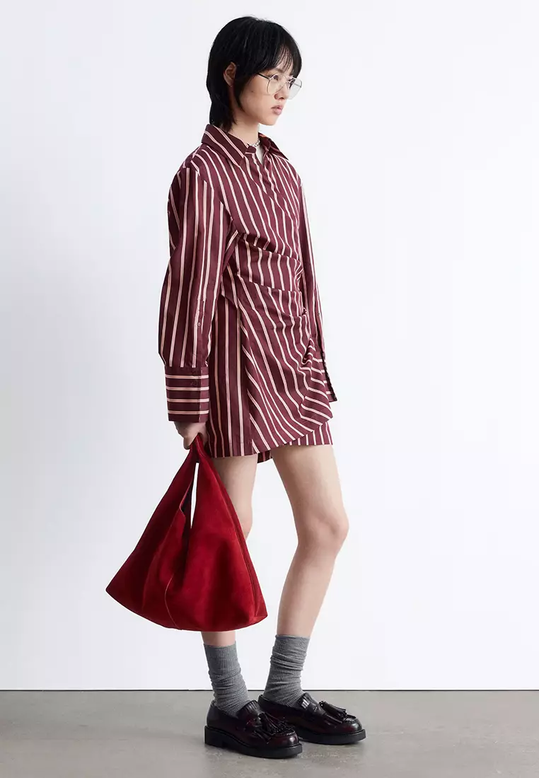 Wrap Shirt Mini Dress