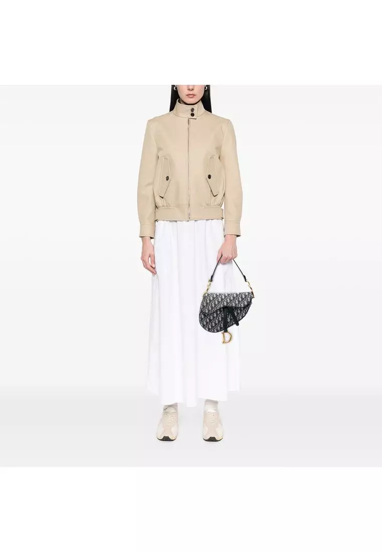 Pre-Loved Dior Oblique Canvas Saddle Bag