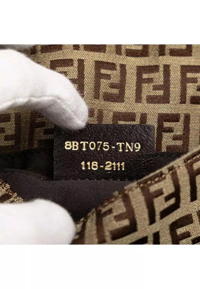 Buy Fendi Pre-Loved Fendi Zucchino Canvas Crossbody 2026 Online