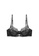 ZITIQUE black Women's Sexy See-through Steel Ring Ultra-thin Cup Lace Lingerie Set (Bra and Underwear) - Black FEABAUSA3E10E8GS_2