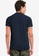 G2000 navy Stand Collar Printed Polo Shirt 61E7DAADB208B4GS_2