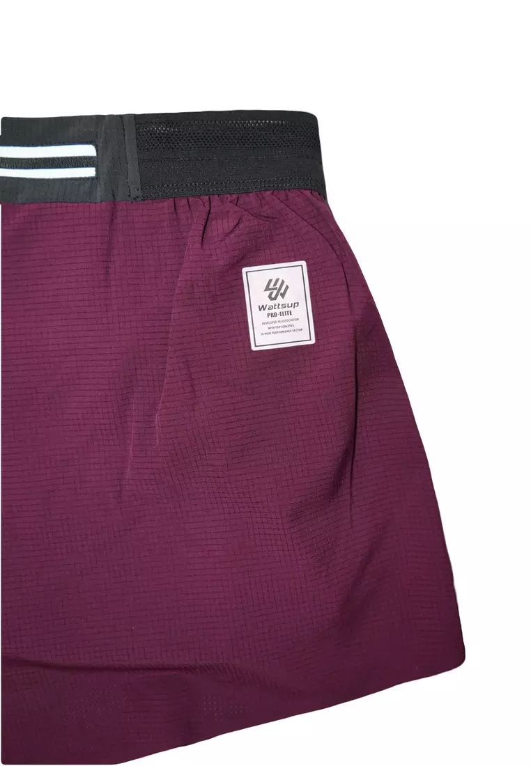 酒红青年跑步短褲 (男女同款)