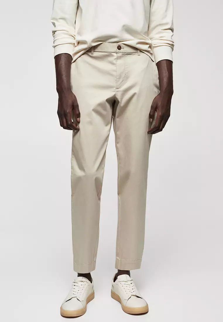 Mango deals casual trousers