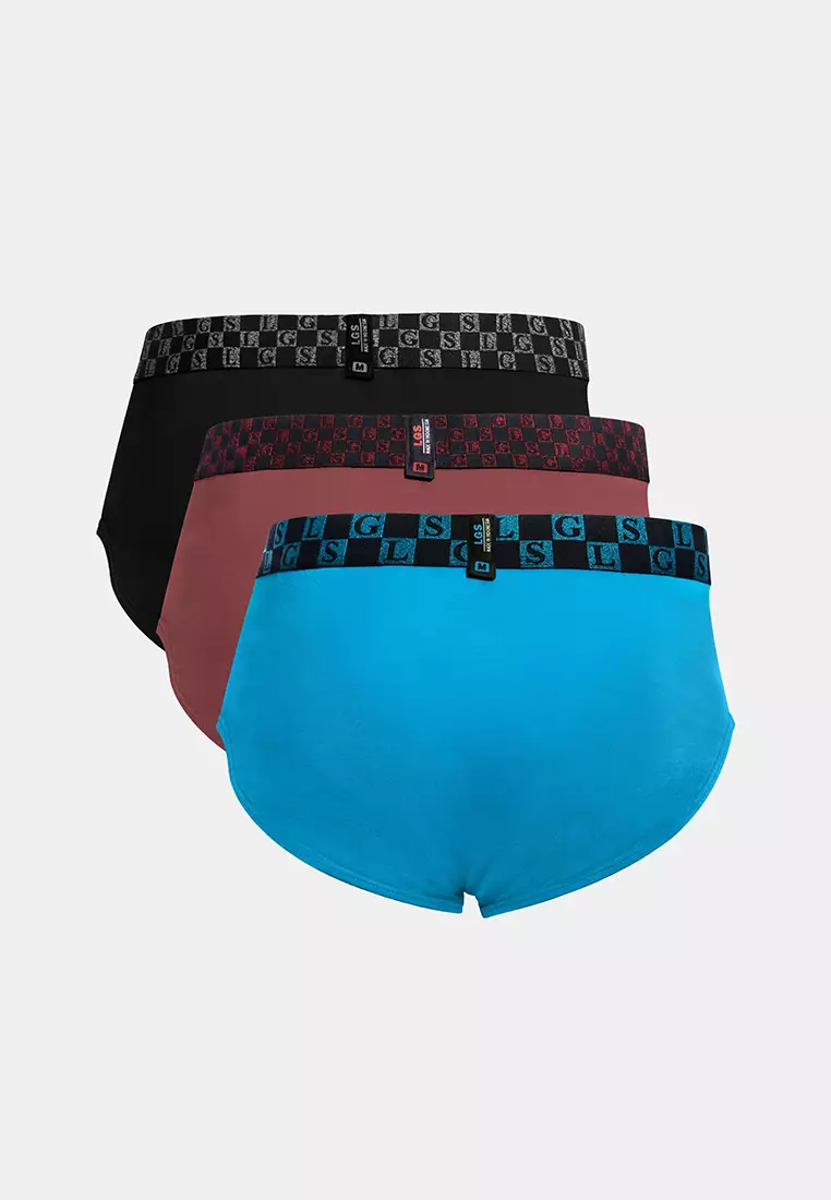 LGS Underwear - LEMN.004.468.3.7C - Biru-Merah-Hitam