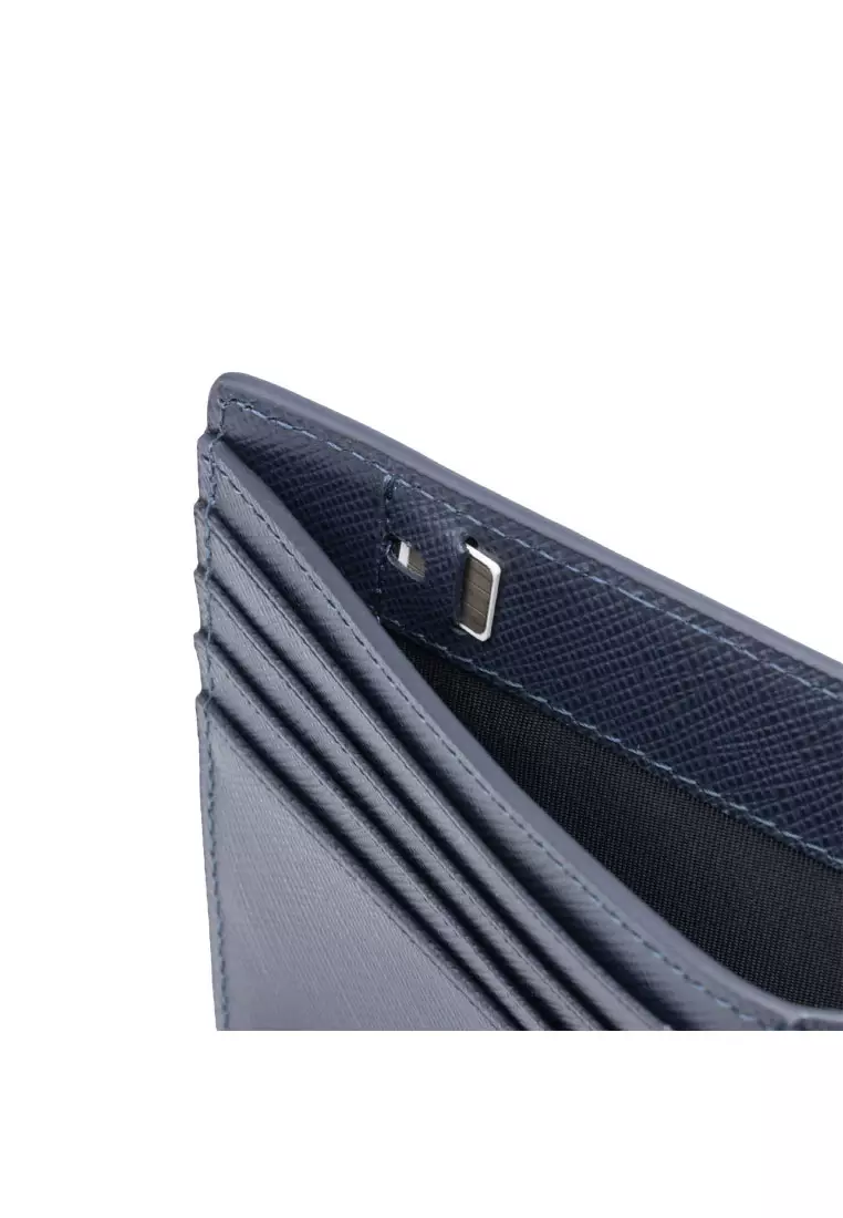 Cosmopolitan Slim Leather Wallet (Navy)
