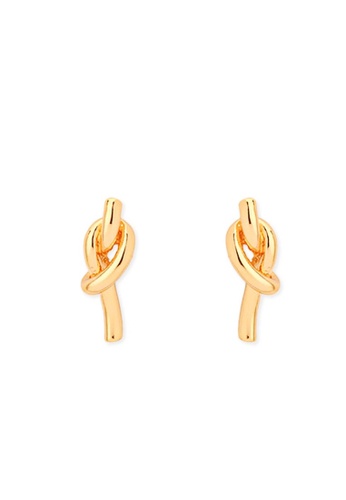 A-Excellence gold Gold Plated Stud Earrings 81E30AC57CB040GS_1
