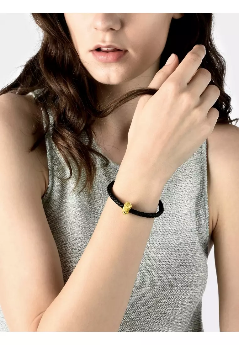 999 24K Solid Gold Culture Blessings Zodiac Dragon Charm for Men and Women 89973C (Bracelet not included)