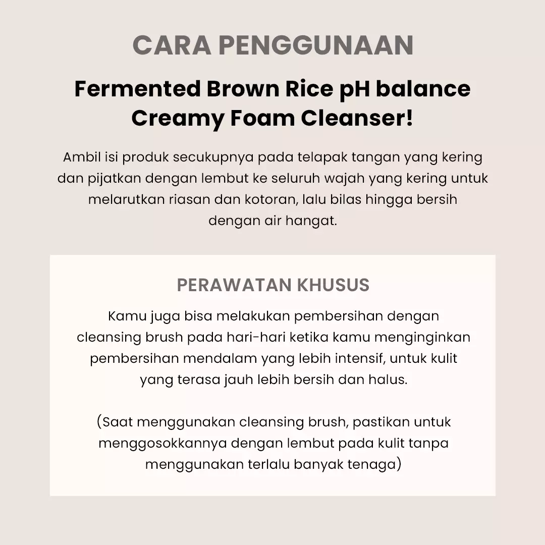 Holika Holika CLINFINITE Fermented Brown Rice pH balance Creamy Foam Cleanser | Sabun Mochi