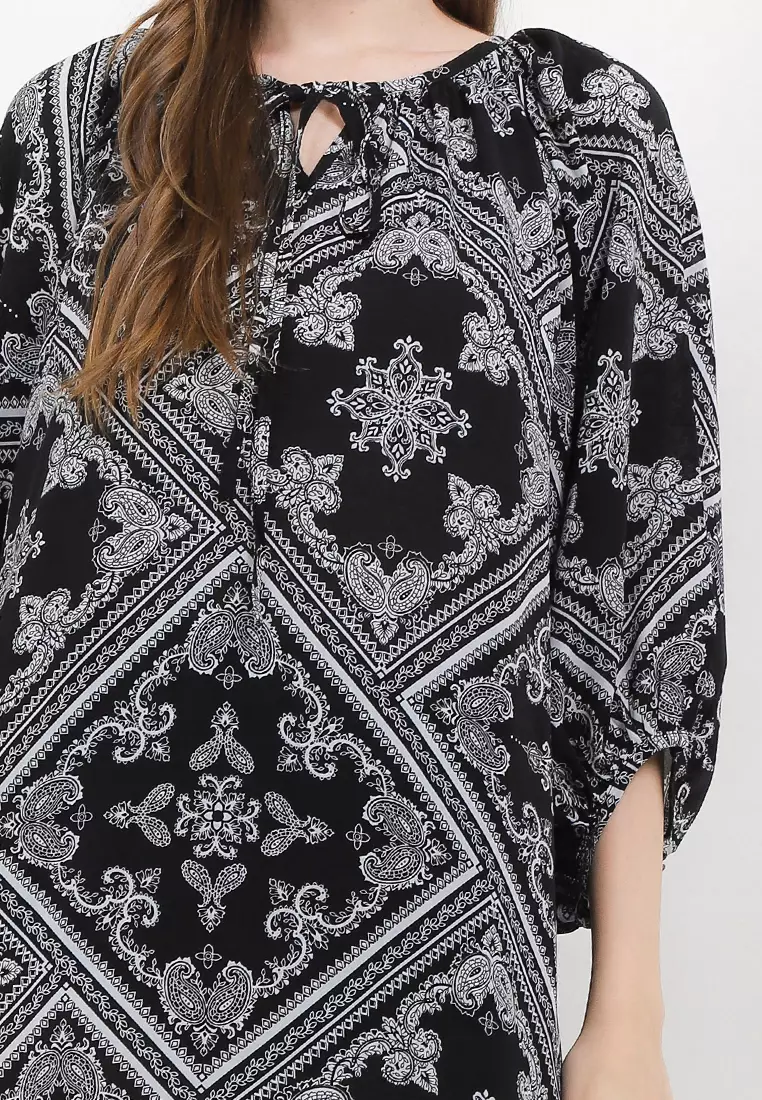 Paisley Print Maxi Dress