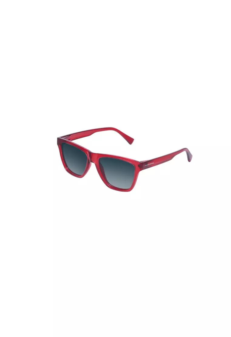 HAWKERS Crystal Red Blue Gradient ONE LS Sunglasses for Men and Women. UV400 Protection. Official Product Designed in Spain