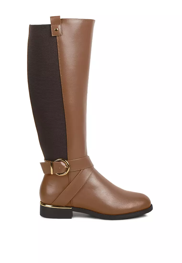 Buy London Rag Beat Chill Knee High Boot in Tan 2023 Online ZALORA Philippines