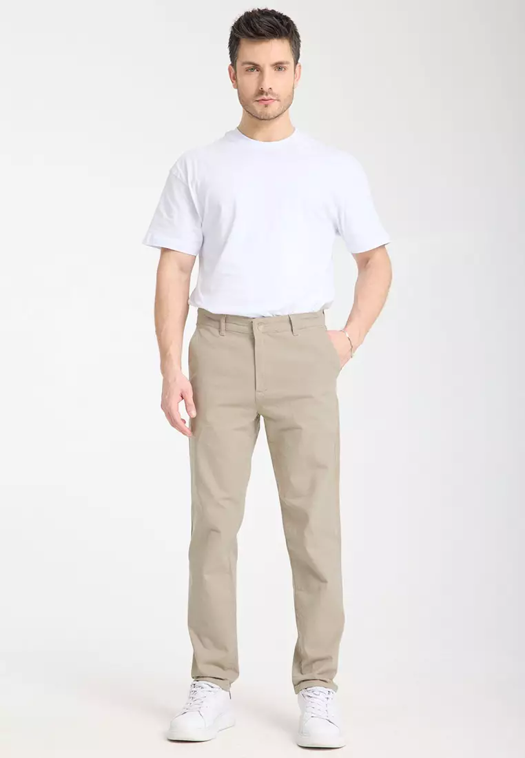 Taş Regular Fit Basic Chino Flexible Gabardine Trousers TMNSS25PL00019