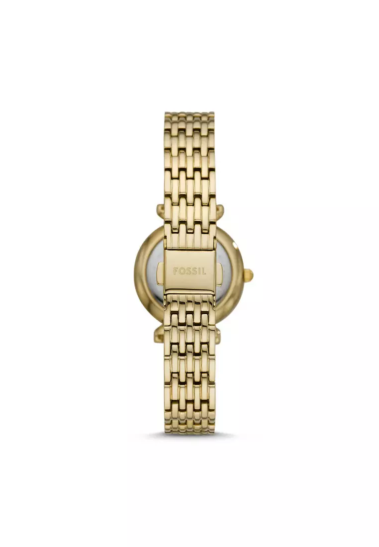 Carlie Mini Three-Hand Gold-Tone Stainless Steel Watch ES4735