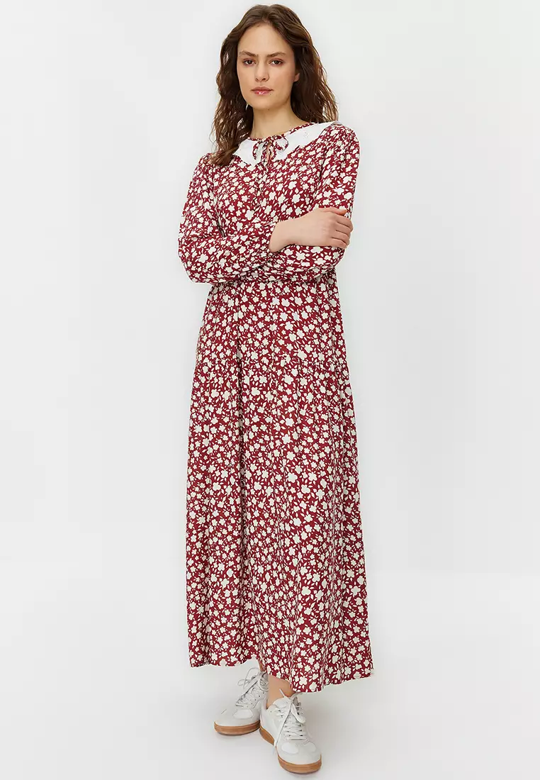 Buy Trendyol Floral Pattern Maxi Dress 2024 Online ZALORA Singapore