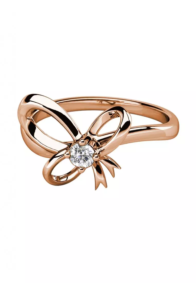 Posie Ribbon Ring RG - Cincin Crystal by Her Jewellery