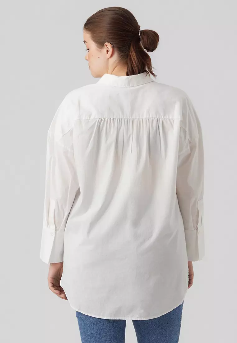 Buy Vero Moda Plus Size Buttoned Oversized Shirt 2024 Online