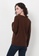 nicole brown Nicole V-Neckline Long Sleeve Sweatshirt AA848AAFD1A46AGS_3