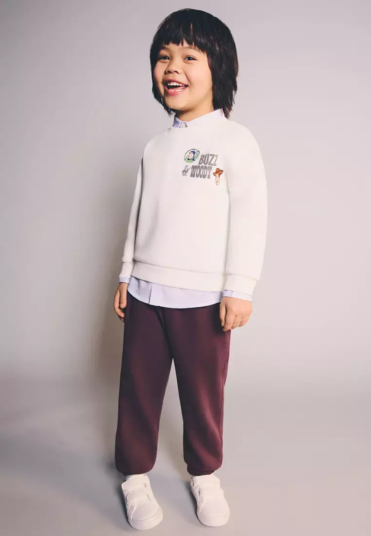 Cotton Jogger-Style Trousers