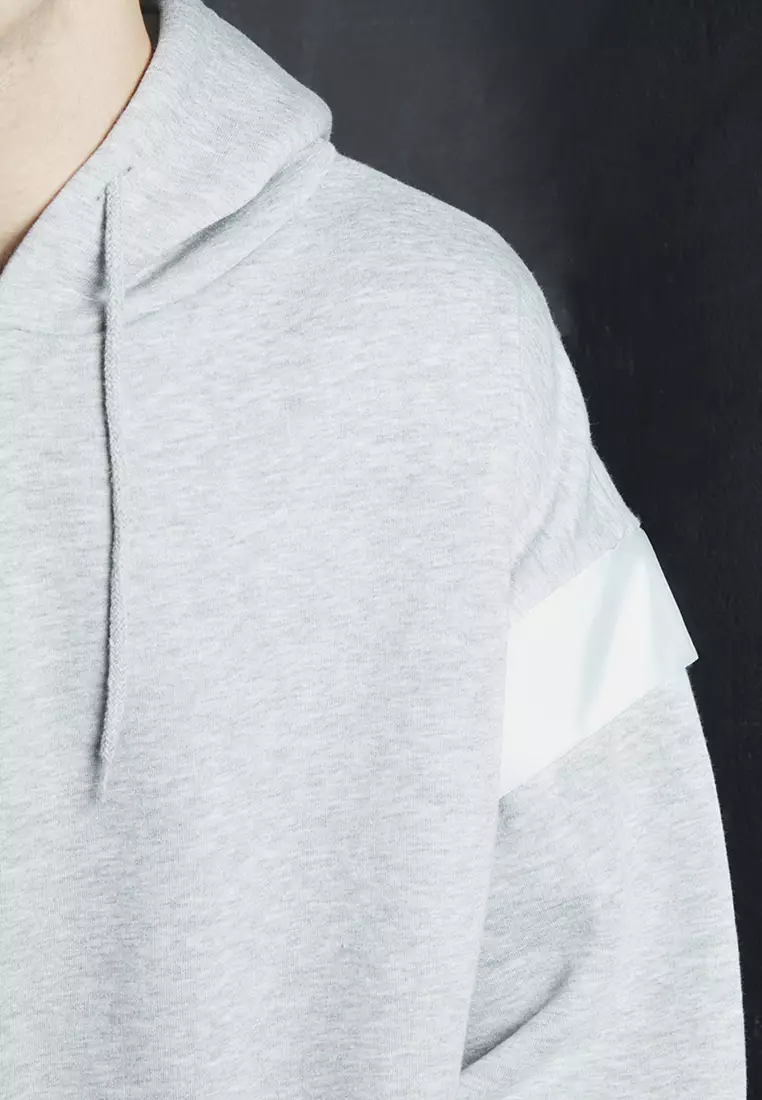Reflective Detail Oversized Hoodie