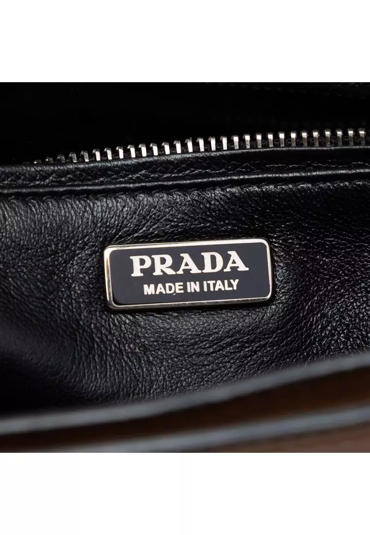 Pre-Loved Prada Glace Calf Arcade Crossbody