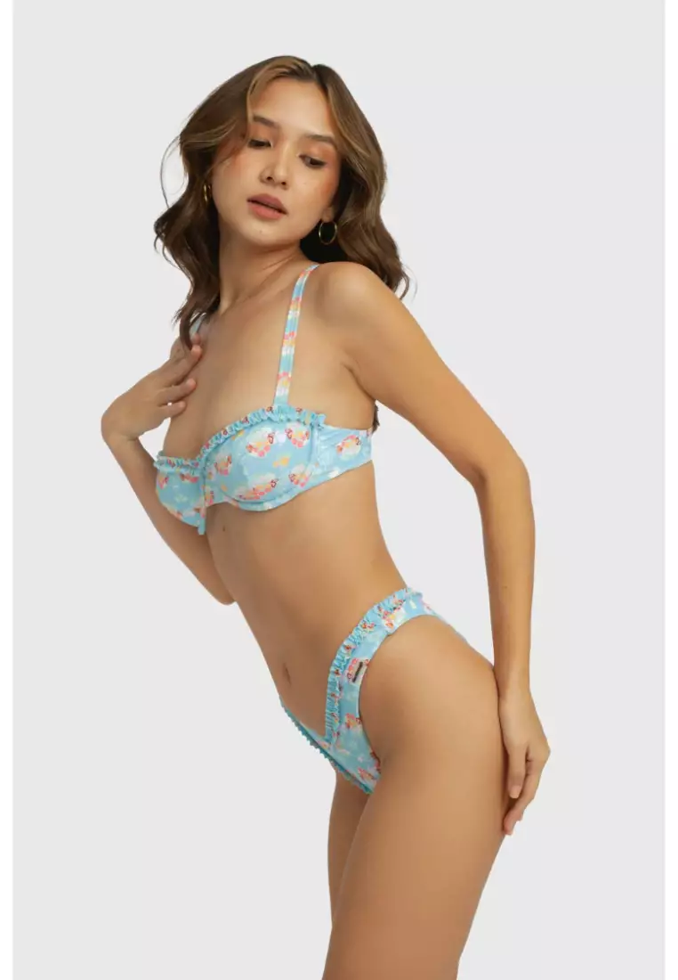 Amelia Frilled Cheeky Bikini Bottoms / Rodeo Bud