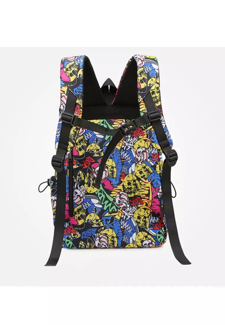 Graffiti Backpack Yellow main image 1
