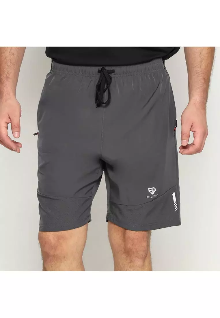 Fitwear - Celana Lari Dryfit Pria FITWEAR DYLAN PRINTED WAIST (FITWEAR) - GRAY