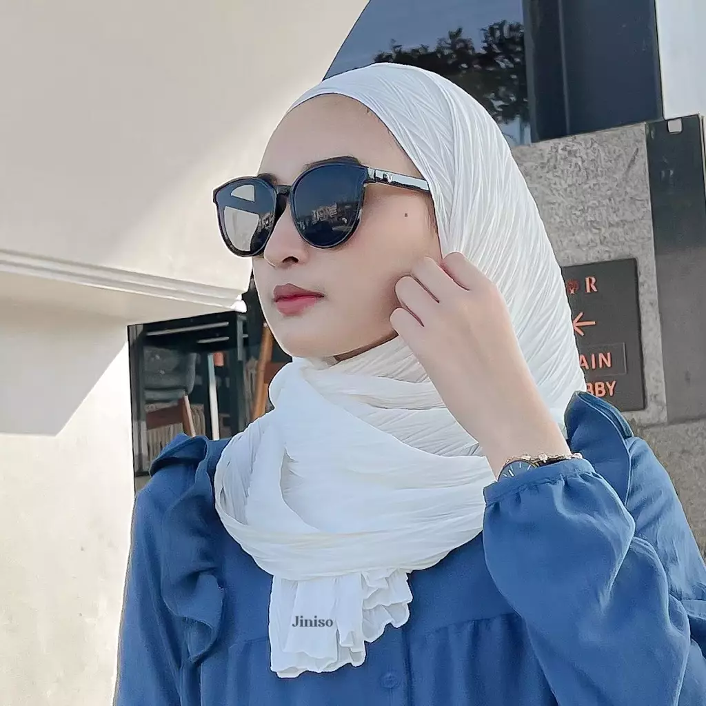 AURA Active Hijab Pashmina Flowy Plisket Breeze