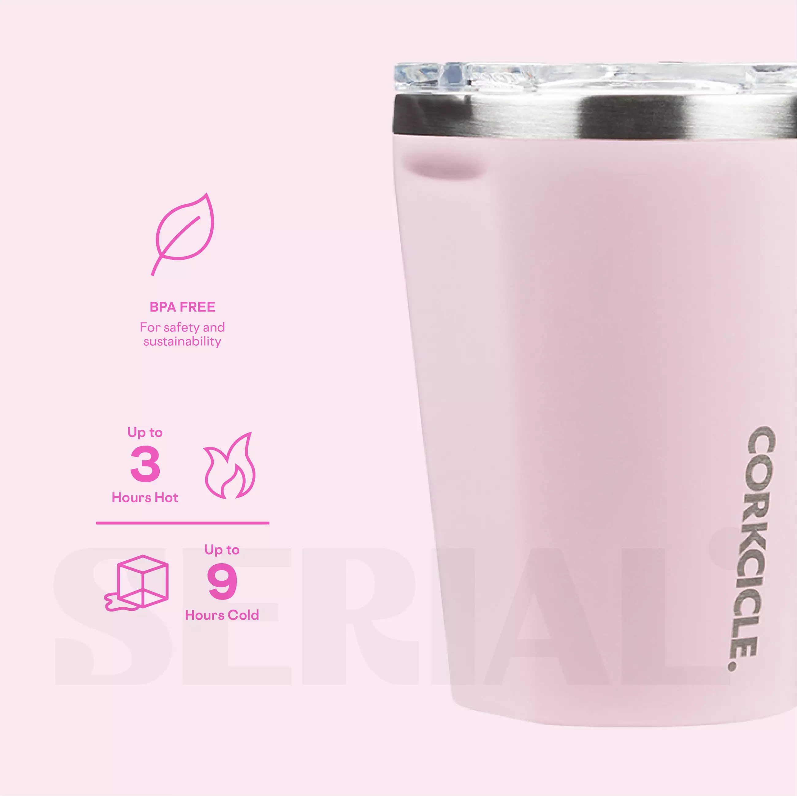 Tumbler 12oz - Classic Rose Quartz