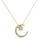 Her Jewellery gold Lune Etoilee Pendant (Yellow Gold) - Made with premium grade crystals from Austria 8465FAC0199C08GS_1