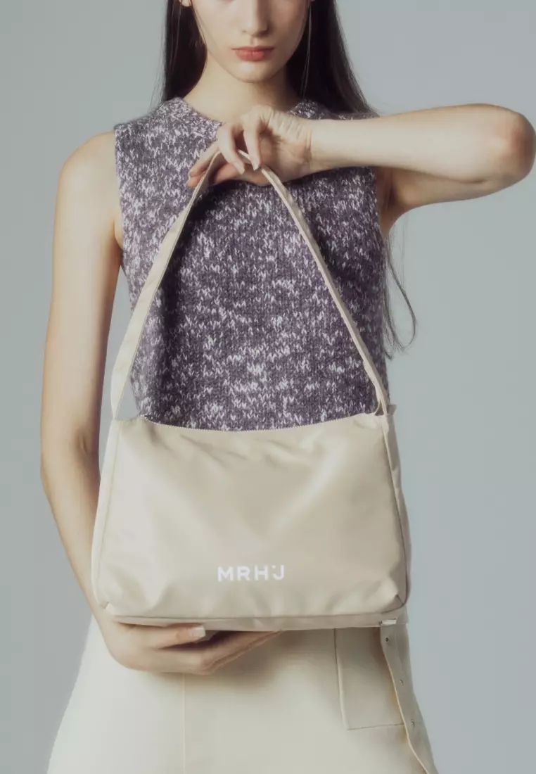 CIA L Nylon Crossbody Bag Beige