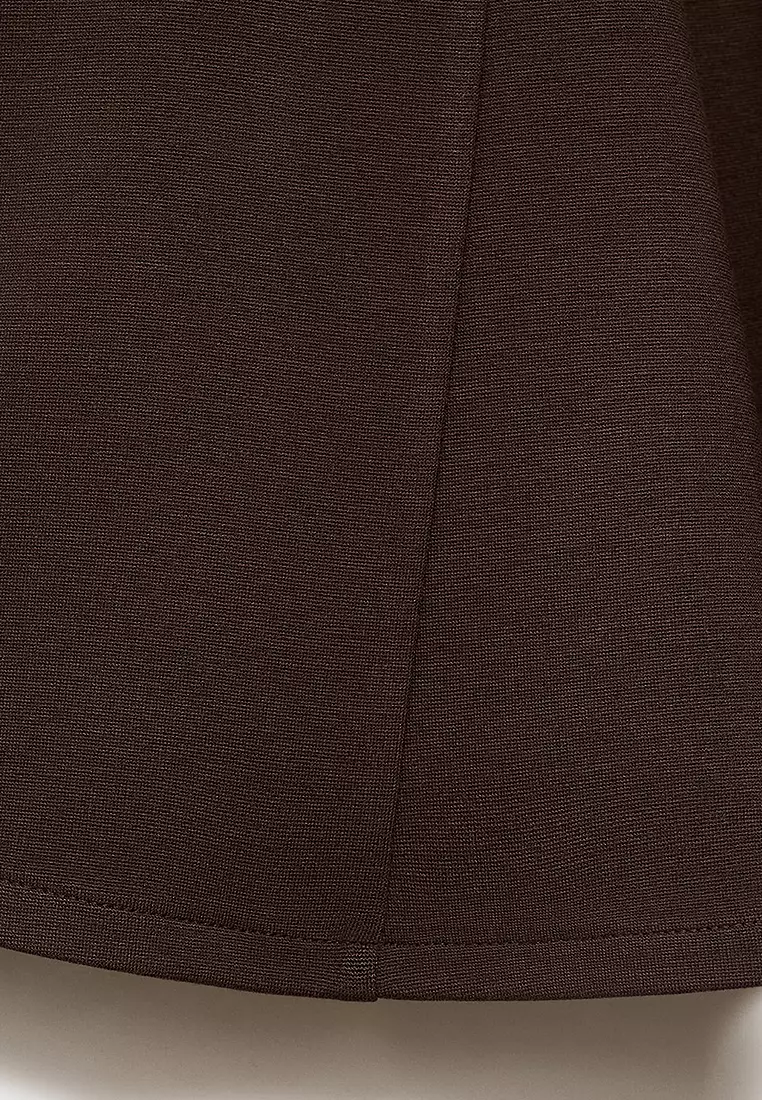 Short Strapless Dress With Pleats