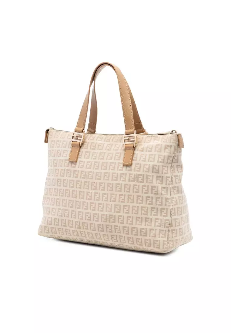 Pre-Loved Fendi Zucchino Canvas Tote